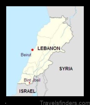 Map of Bent Jbaïl Lebanon