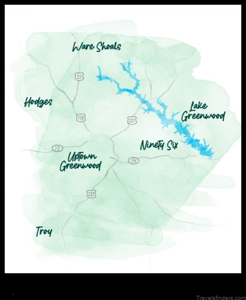 explore greenwood south carolina with a map