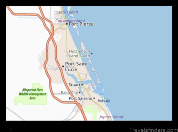 explore hutchinson island south with a map