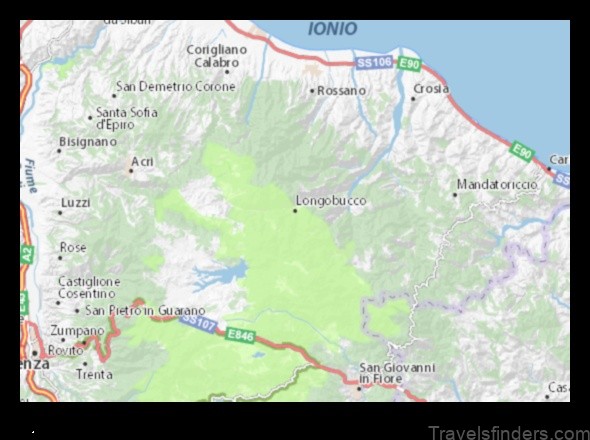 Map of Longobucco Italy