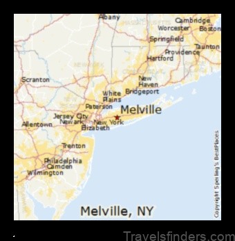 Map of Melville United States