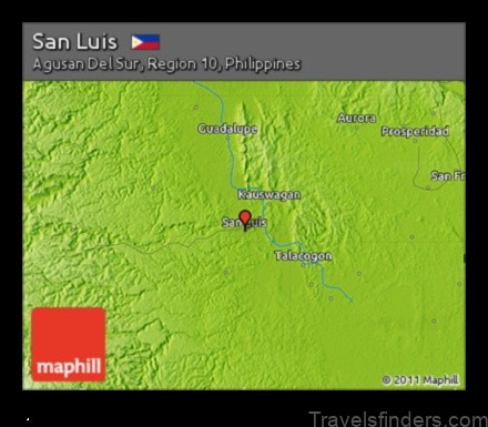 Map of San Luis Philippines