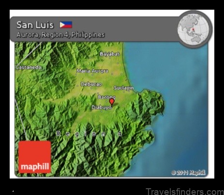 Map of San Luis Philippines