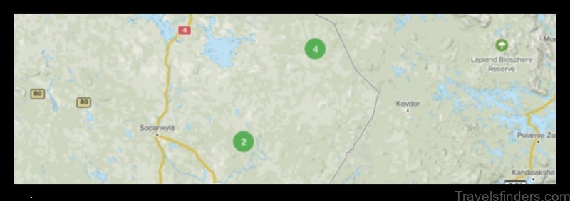 Map of Savukoski Finland
