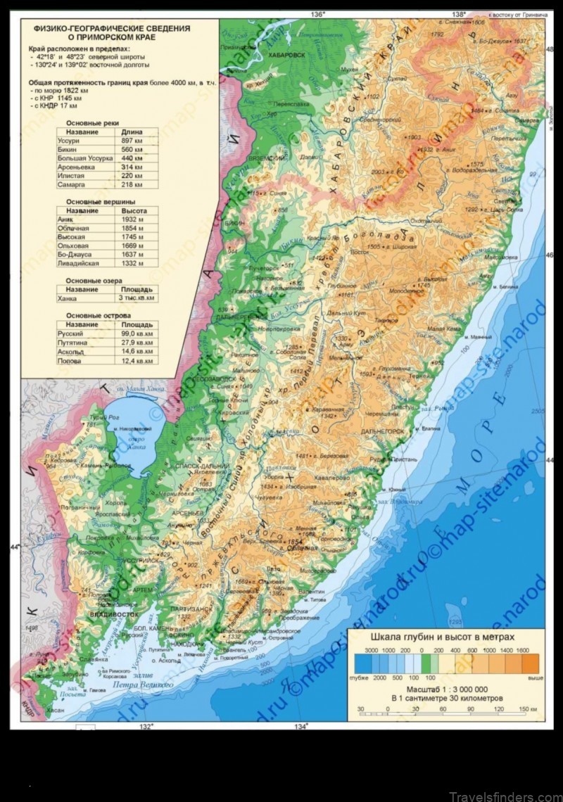 explore the primorsky krai with a map