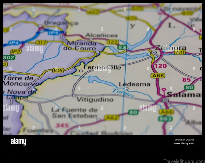 fermoselle spain a map to the town