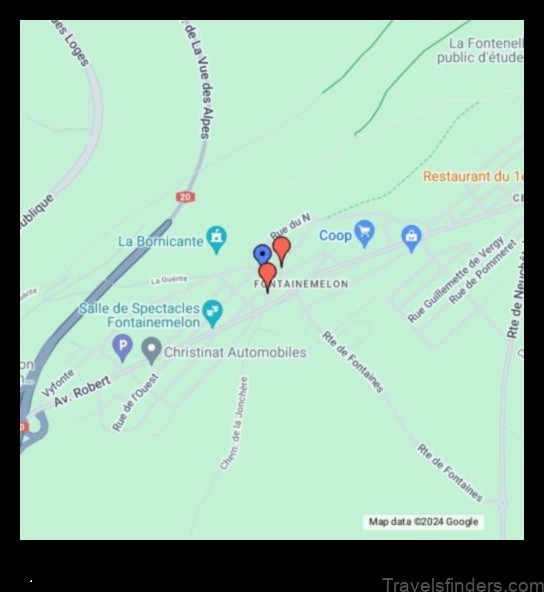 fontainemelon map find your way around the town
