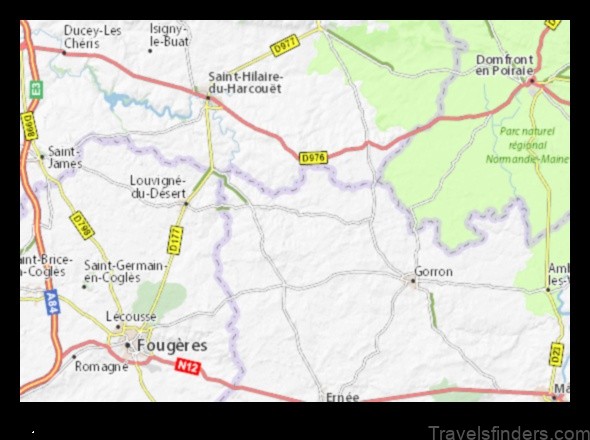 Map of Fougerolles-du-Plessis France