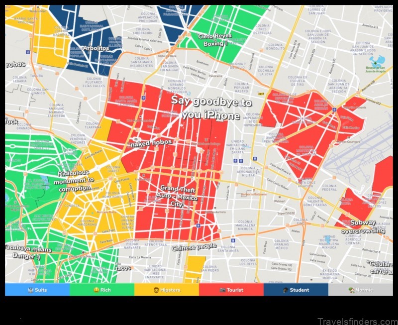 fraccionamiento las fuentes mexico a map of the neighborhood