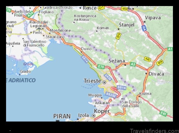 grignano italy a map of the town