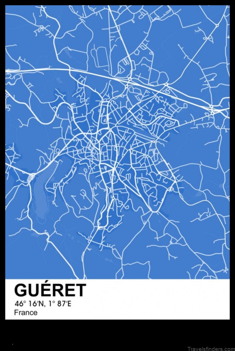 Map of Guéret France
