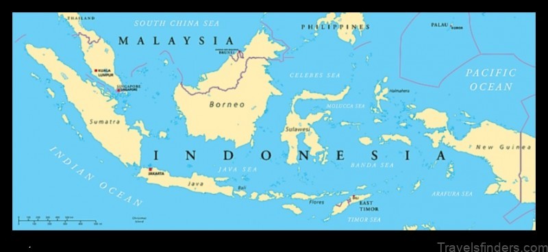 Map of Japah Indonesia