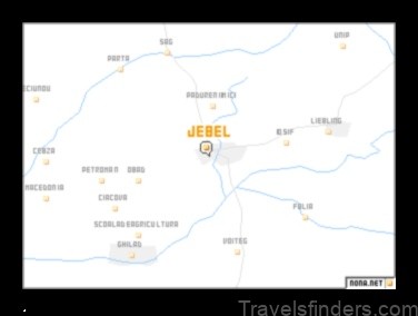 Map of Jebel Romania