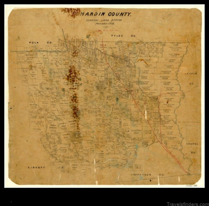 kountze texas a map of history