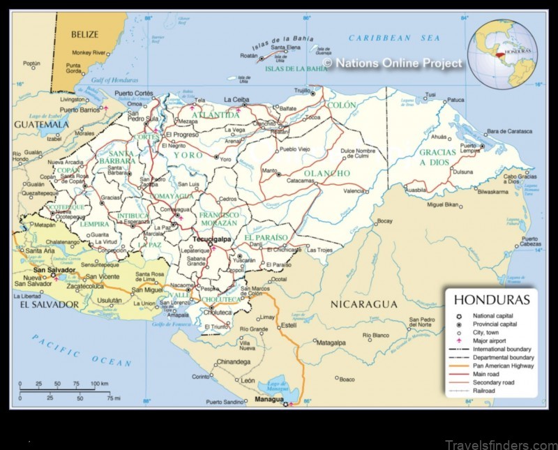 Map of La Estancia Honduras