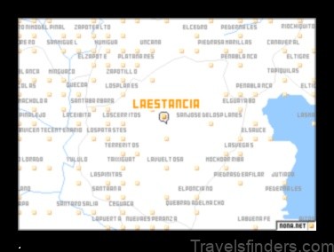 la estancia honduras a map of the town