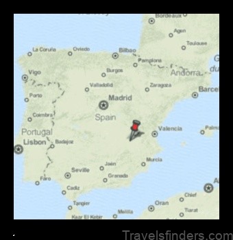 Map of La Roda Spain