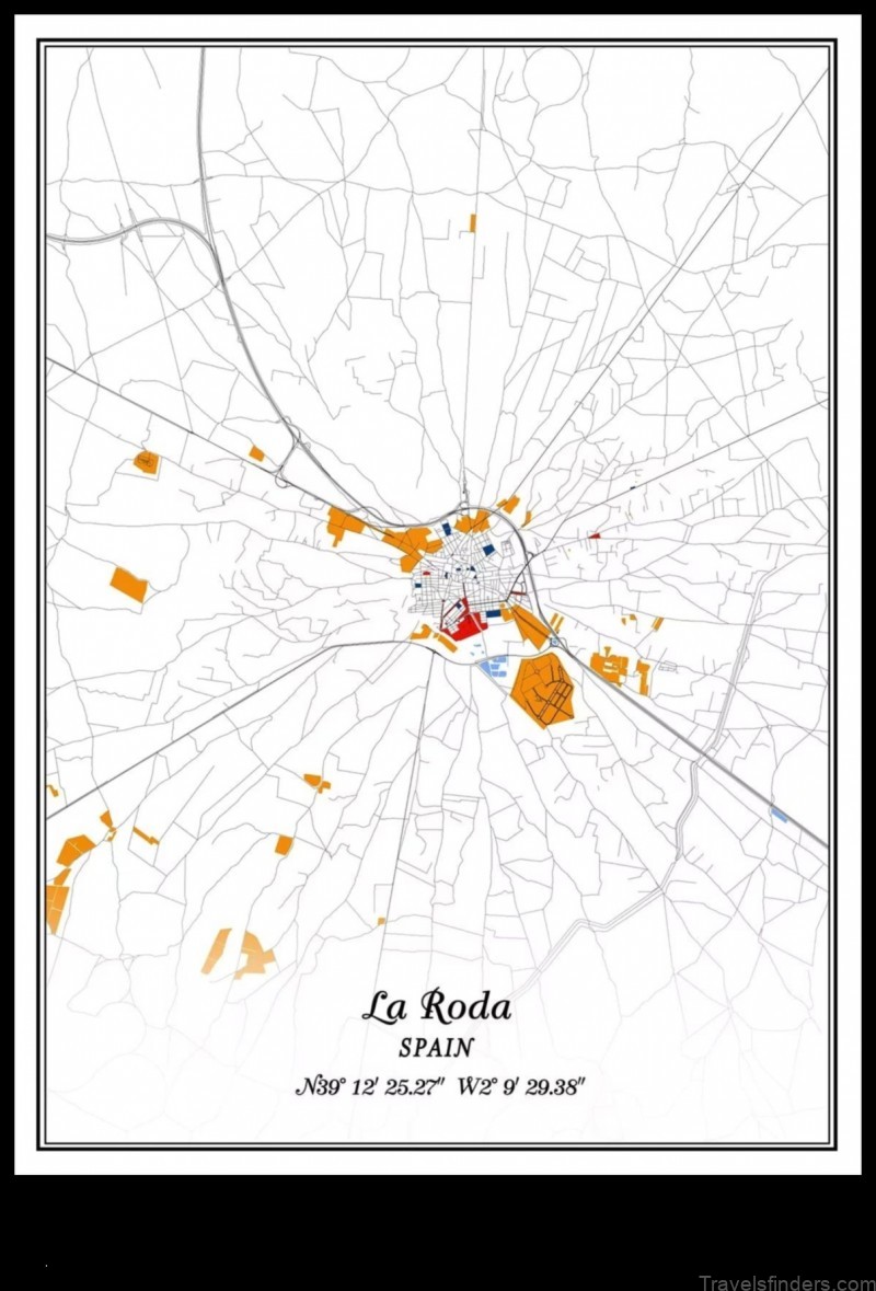 Map of La Roda Spain