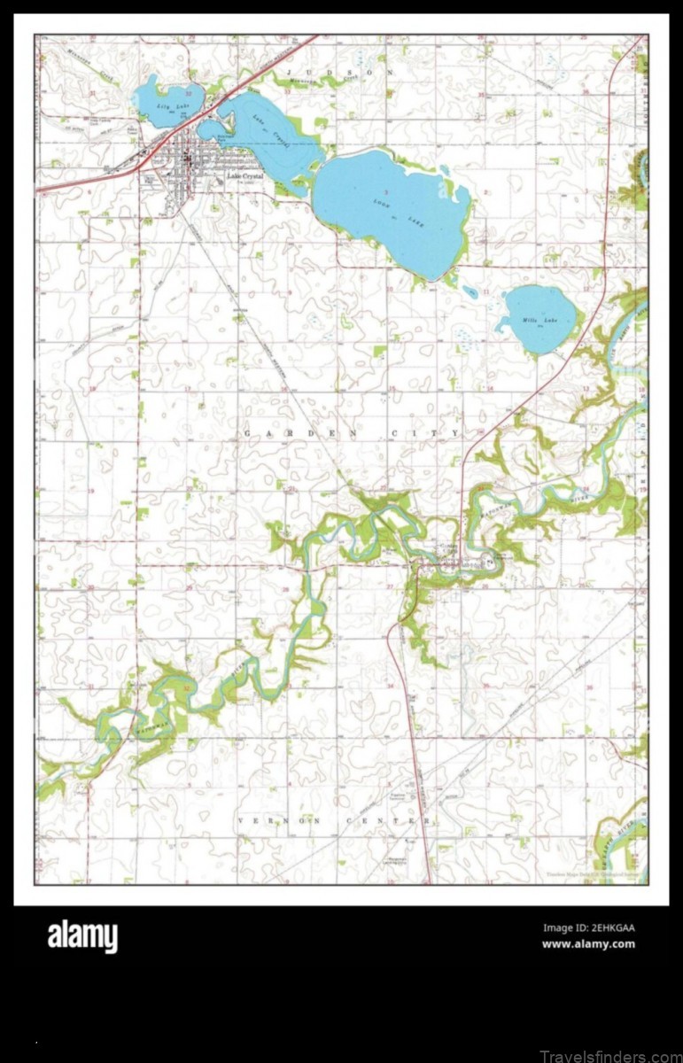 Map of Lake Crystal United States