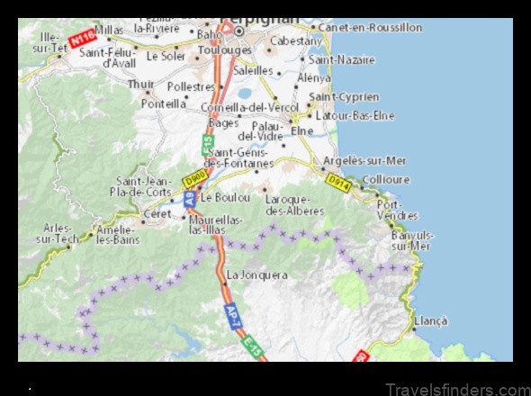 laroque des alberes map a guide to the area