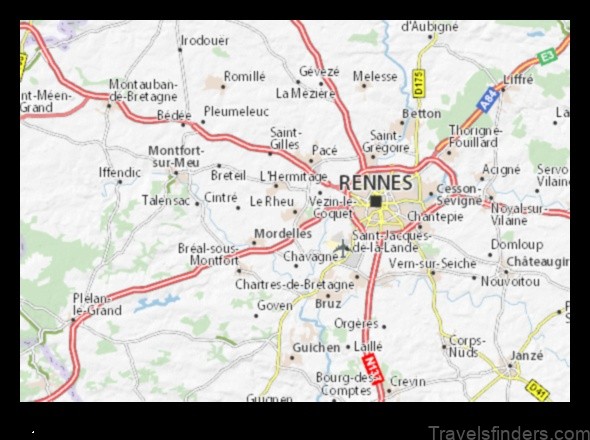 le rheu france a detailed map