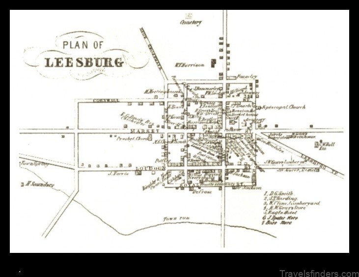 Map of Leesburg United States