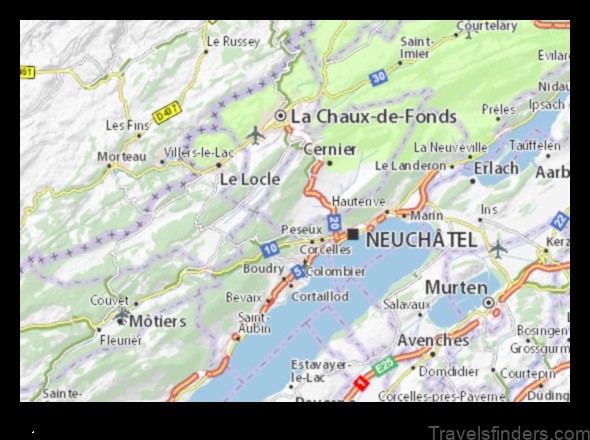 les geneveys sur coffrane a map of the town
