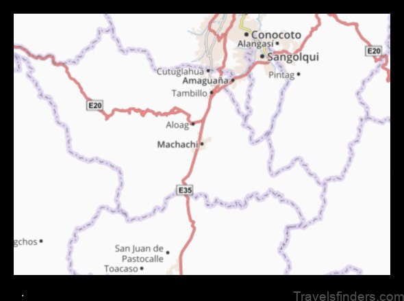 Map of Machachi Ecuador