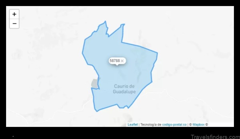 Map of Caurio de Guadalupe Mexico