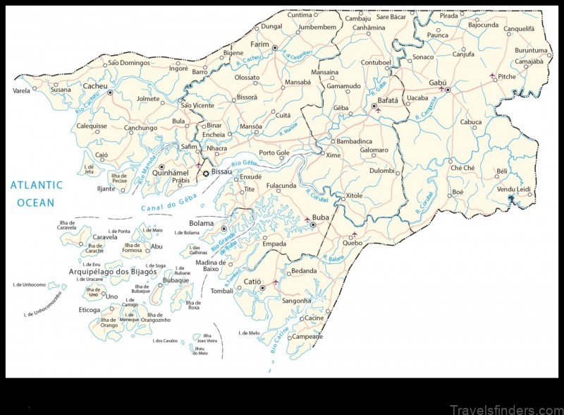 Map of Guinea Bissau