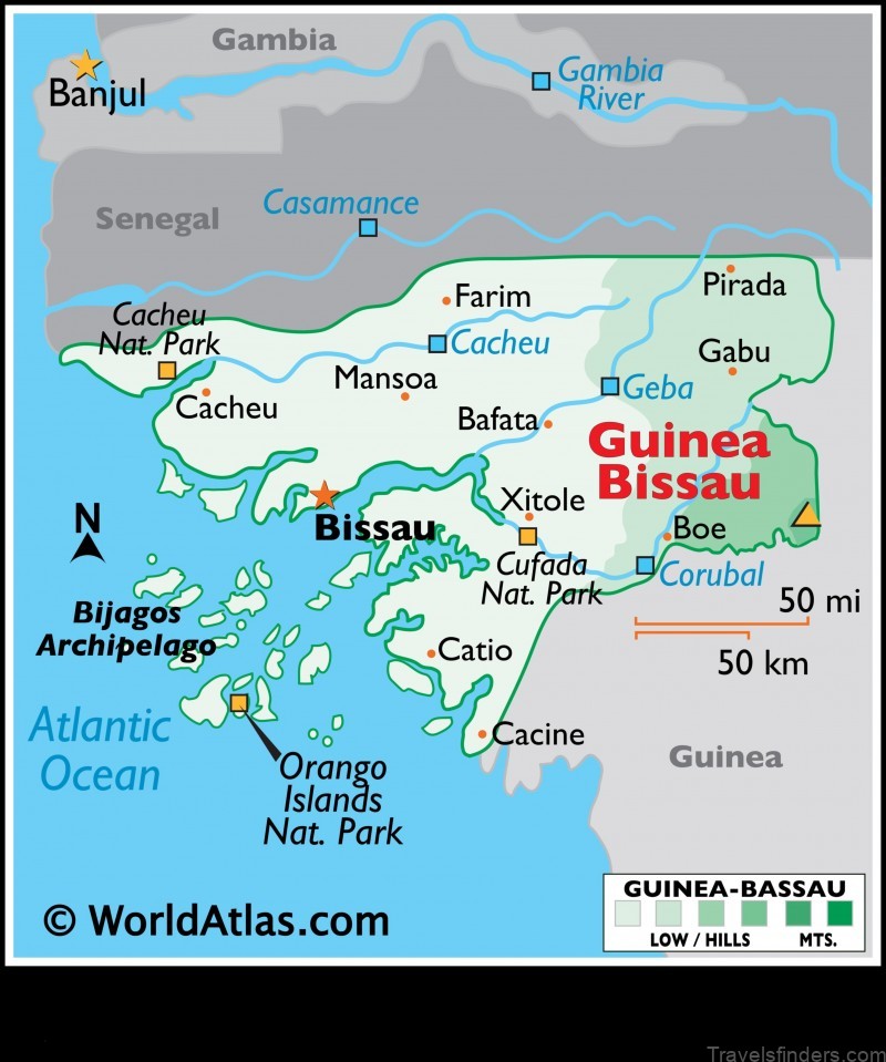map of guinea bissau a visual guide to the country