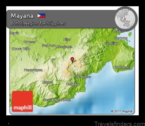 Map of Mayana Philippines