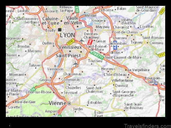 mions france a map of the city