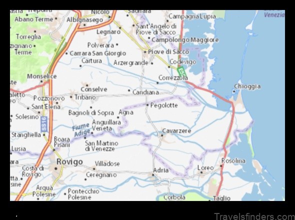 Map of Pegolotte Italy