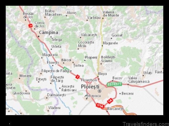 Map of Plopeni Romania