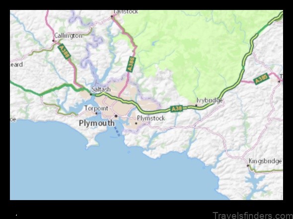 plympton england a detailed map