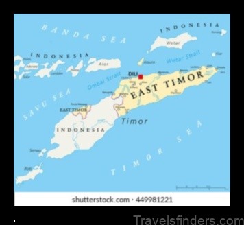 political map of timor leste