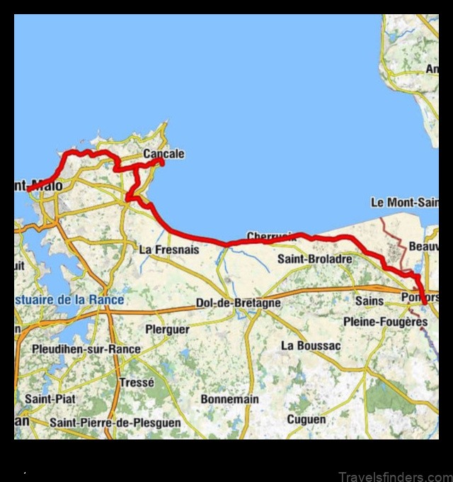 Map of Pontorson France