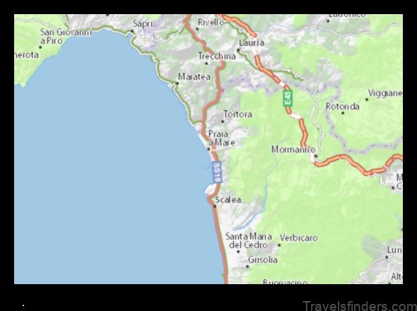 Map of Praia a Mare Italy