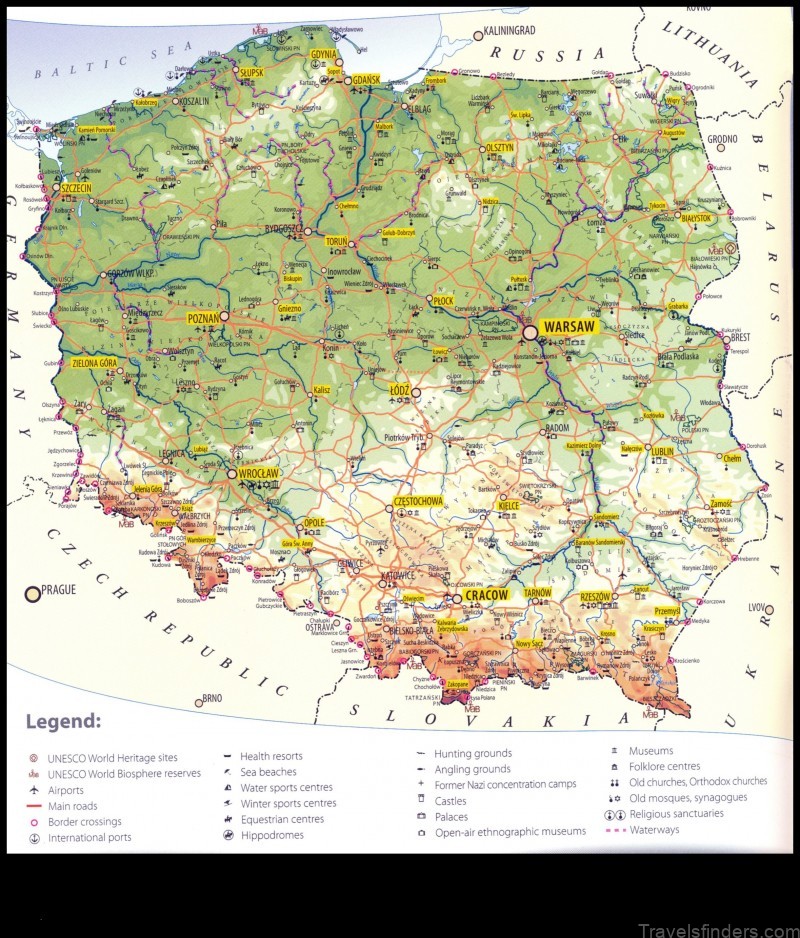 Map of Pruchna Poland