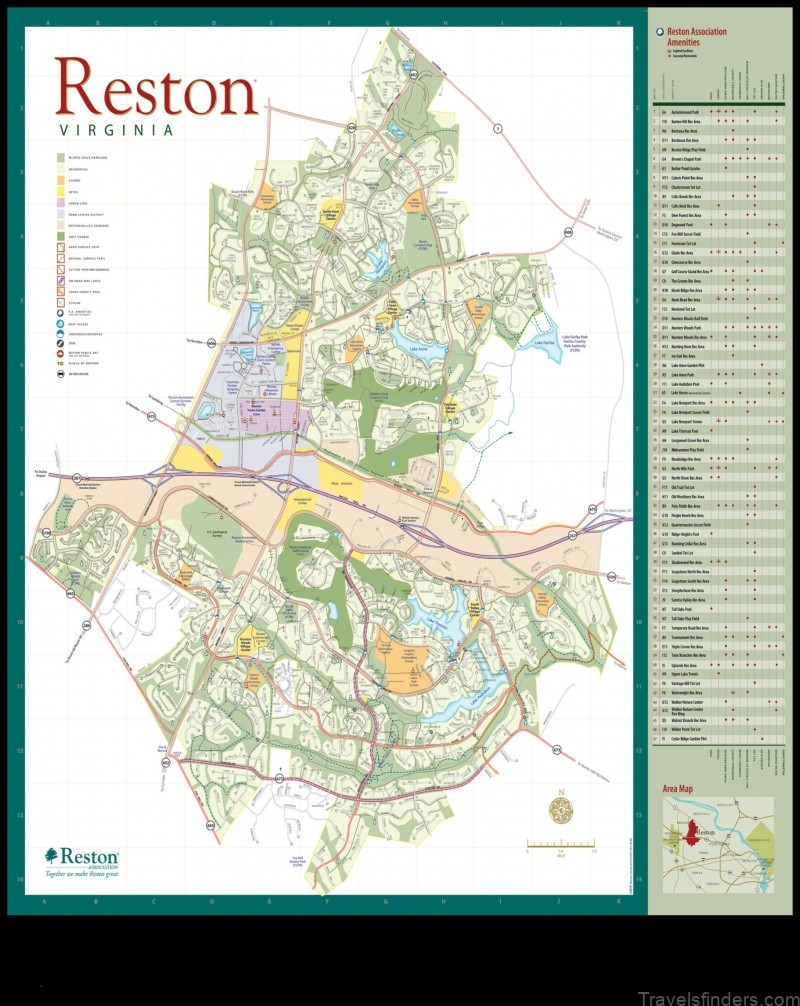 reston a guide to the citys map