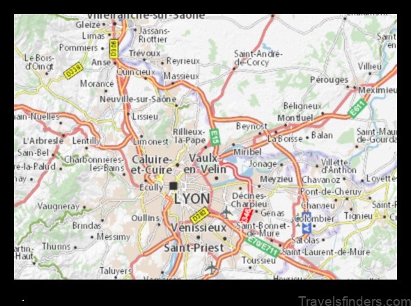 rillieux la pape a map of the city