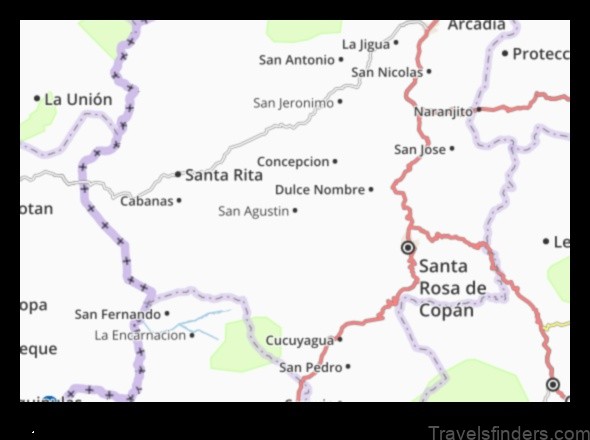 Map of San Agustín Honduras