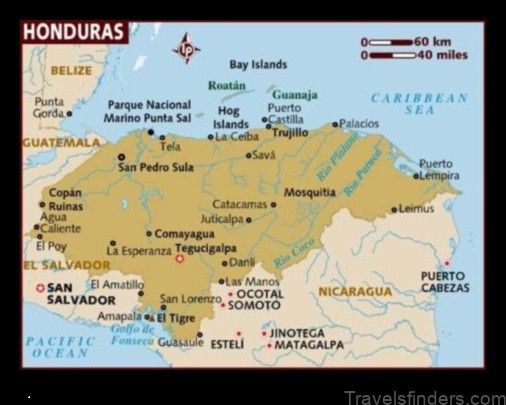 Map of San Agustín Honduras