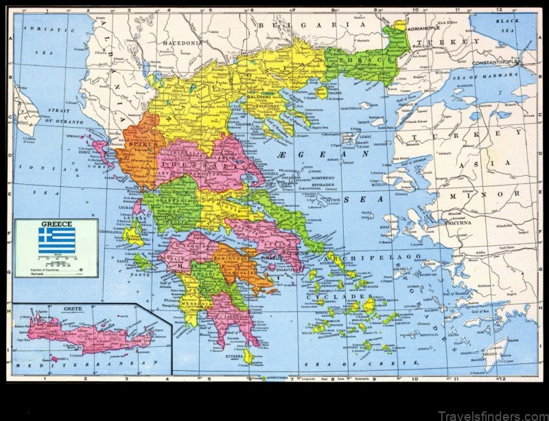 Map of Selínia Greece