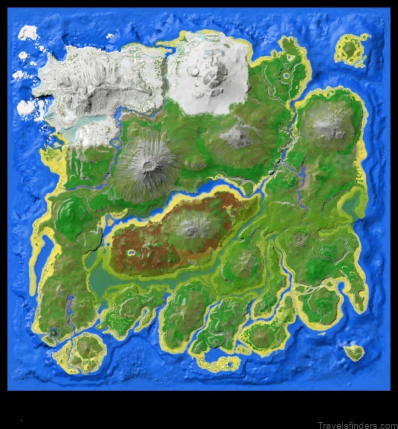 siari a map of the island