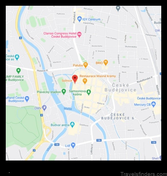 solnice czech republic a map of the town