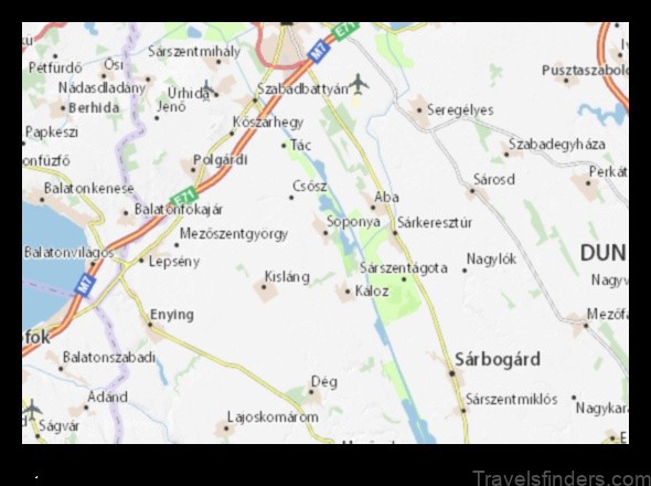 soponya hungary a detailed map
