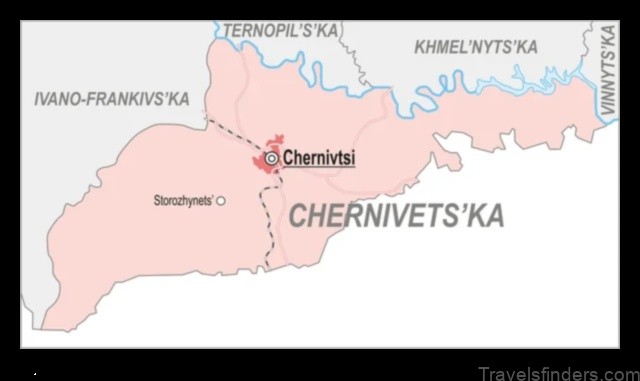 Map of Storozhynets Ukraine