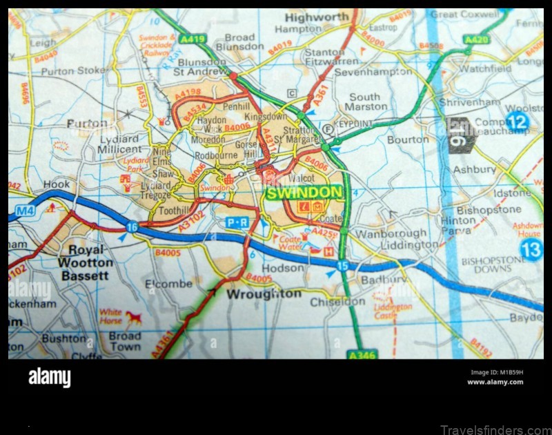Map of Swindon United Kingdom